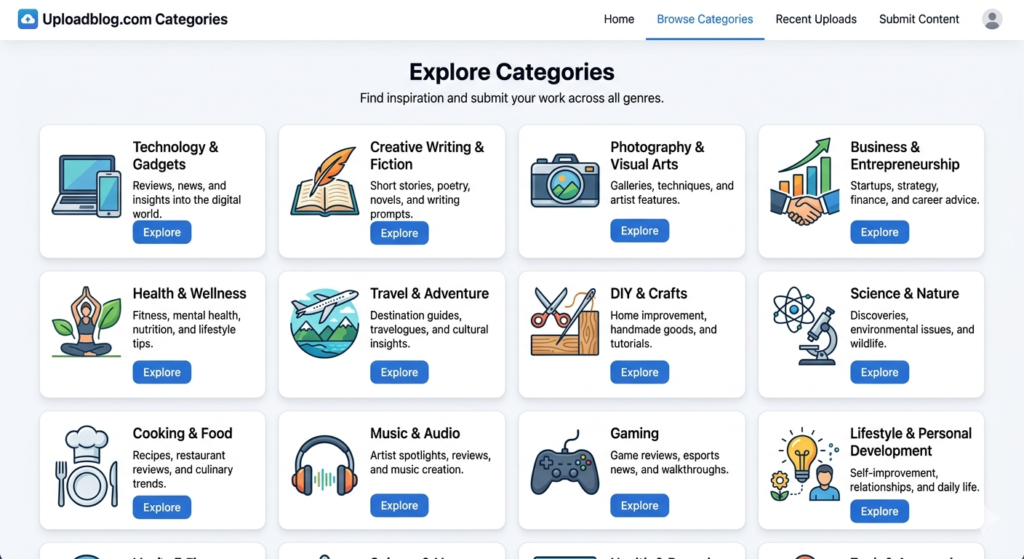Uploadblog.com Categories