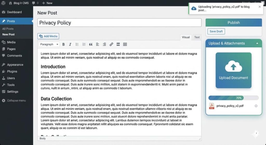 Privacy Policy UploadBlog